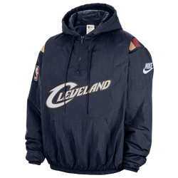 Men's - Nike Cavaliers Woven LND Half-Zip Hoodie - Navy/Multi