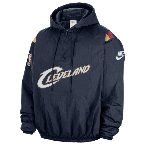 MENS - Nike Cavaliers Woven LND Half-Zip Hoodie - Navy/Multi