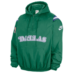 Men's - Nike Mavericks Woven LND Half-Zip Hoodie - Green/Multi