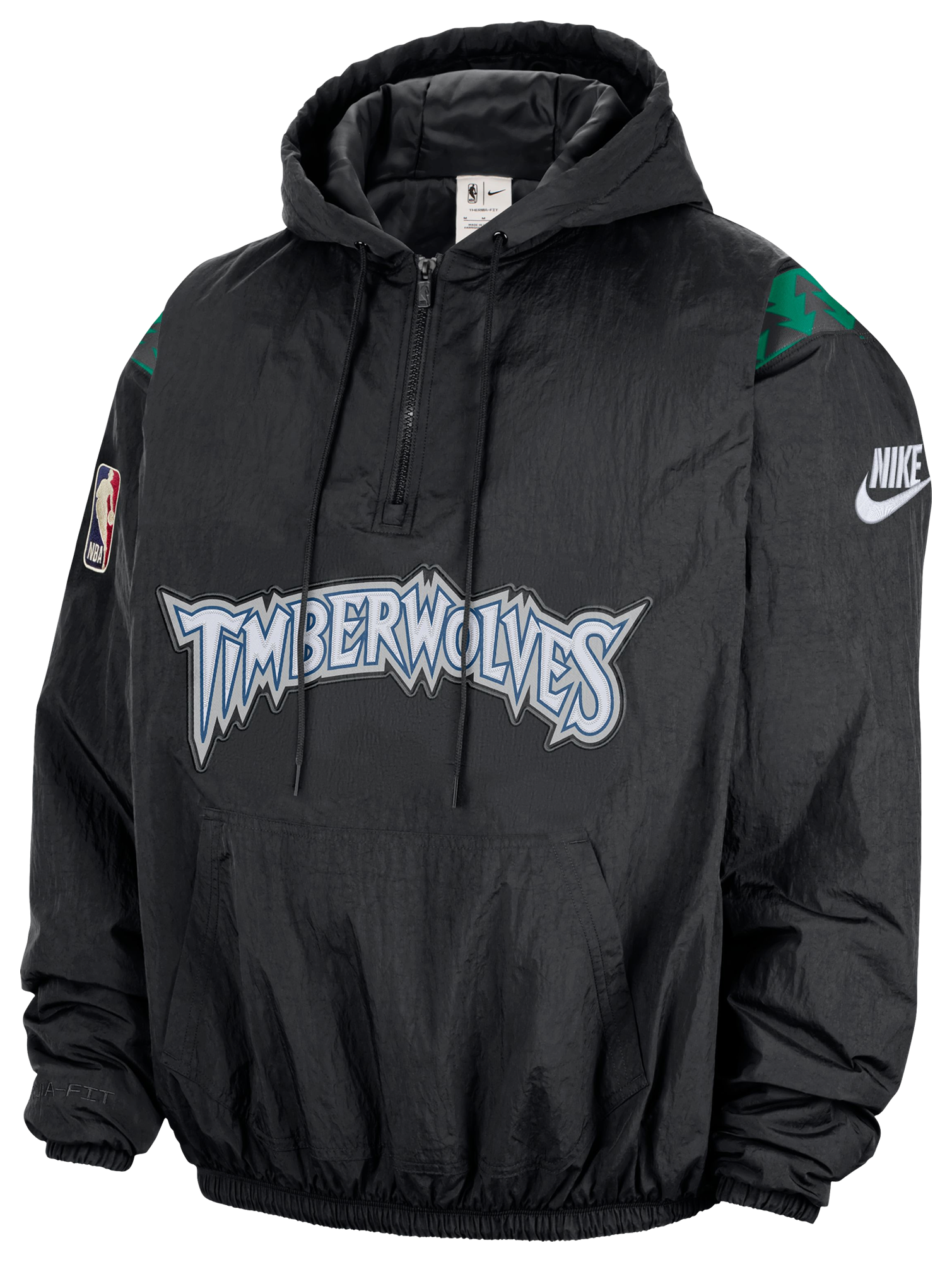 Nike Timberwolves Woven LND Half-Zip Hoodie | Foot Locker