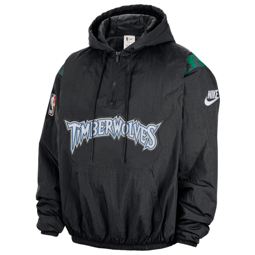  - Nike Timberwolves Woven LND Half-Zip Hoodie - Multi/Black