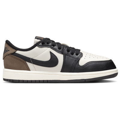 Preschool Jordan Retro 1 Low OG - WHITE/BLACK/PALOMINO