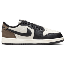 Boys' Preschool - Jordan Retro 1 Low OG - White/Black/Palomino