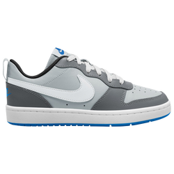 Boys' Grade School - Nike Court Borough Low 2 - Pure Platinum/White/Cool Grey