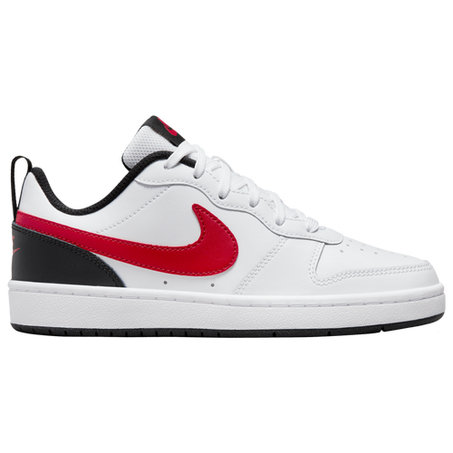 

Nike Boys Nike Court Borough - Boys' Grade School Basketball Shoes White/Black/University Red Size 7.0