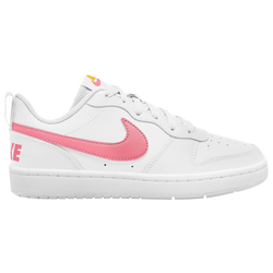 Boys' Grade School - Nike Court Borough Low 2 - Laser Orange/Coral Chalk/White