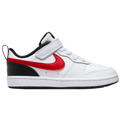 

Nike Boys Nike Court Borough - Boys' Preschool Basketball Shoes White/University Red/Black Size 11.0