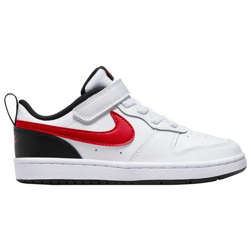 

Nike Boys Nike Court Borough - Boys' Preschool Shoes White/University Red/Black Size 13.0