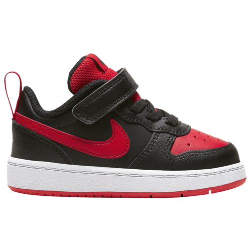 

Nike Boys Nike Court Borough Low 2 - Boys' Toddler Basketball Shoes Black/Red/White Size 4.0