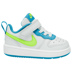 Boys' Toddler - Nike Court Borough Low 2 - Volt/White/Blue