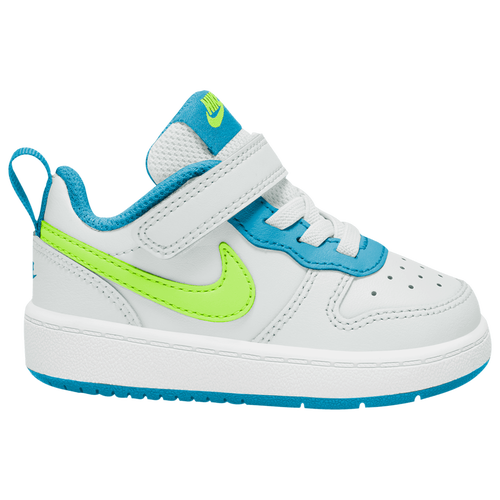 

Nike Boys Nike Court Borough Low 2 - Boys' Toddler Basketball Shoes Volt/White/Blue Size 6.0