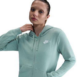 Women's - Nike NSW Club Fleece FZ Hoodie - Cannon/White