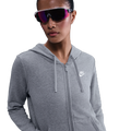 Nike NSW Club Fleece FZ Hoodie - Nike Dk Grey Heather/White
