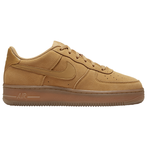 

Boys Nike Nike Air Force 1 Low - Boys' Grade School Basketball Shoe Wheat/Wheat/Gum Light Brown Size 04.0