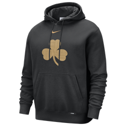 Men's - Nike Celtics Club Logo City Edition Hoodie - Black/Multi