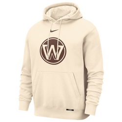 Men's - Nike Warriors Club Logo City Edition Hoodie - Tan/Multi