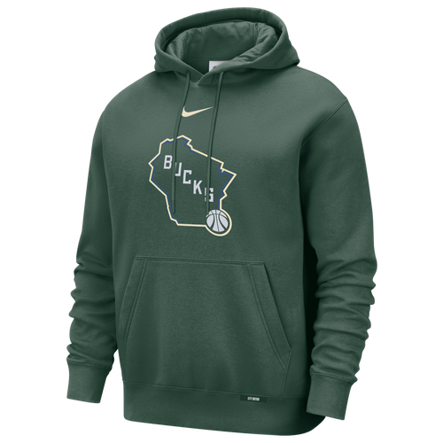  - Nike Bucks Club Logo City Edition Hoodie - Multi/Green