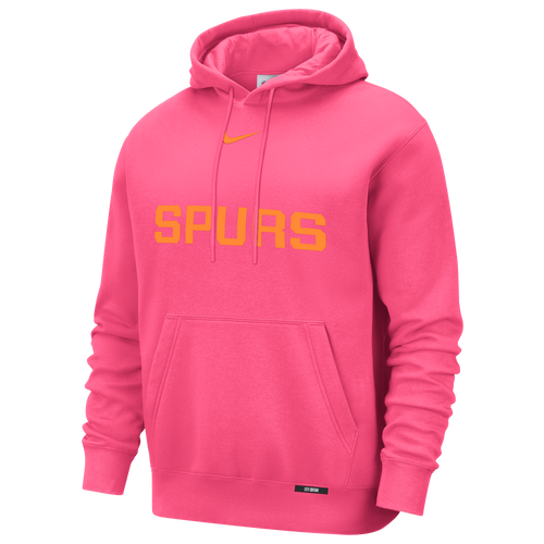 MENS - Nike Spurs Club Logo City Edition Hoodie - Pink/Multi