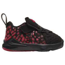 Boys' Toddler - Nike LeBron 17 - Black/White/University Red