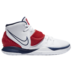 Boys' Grade School - Nike Kyrie 6 - White/White