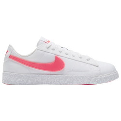 Girls' Grade School - Nike Blazer Low - White/Pink