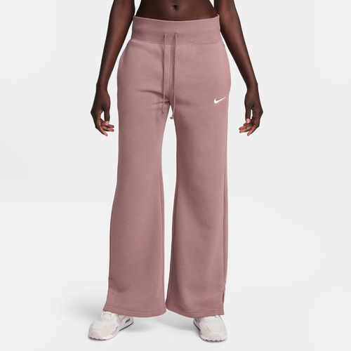 

Nike Womens Nike Phoenix High Rise Wide Pants - Womens White/Pink Size S