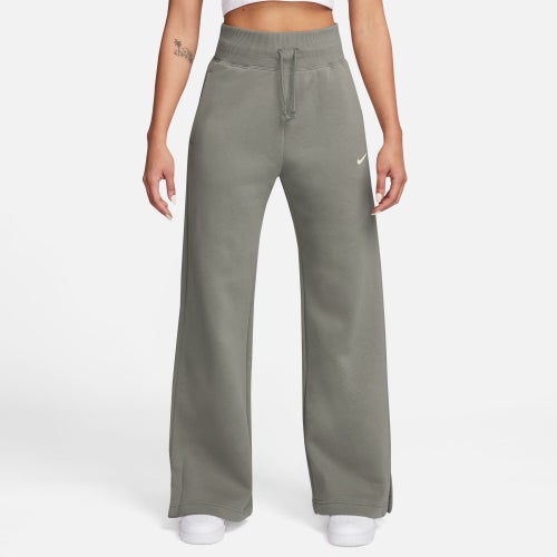 

Nike Womens Nike Phoenix High Rise Wide Pants - Womens Light Army/Sail Size M