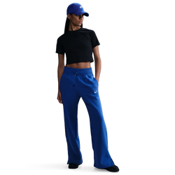 Women's - Nike Phoenix High Rise Wide Pants - Game Royal/Sail