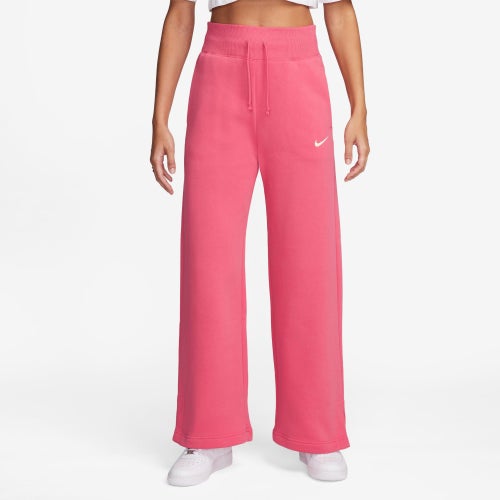 

Nike Womens Nike Phoenix High Rise Wide Pants - Womens Aster Pink/White Size L