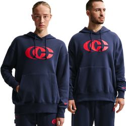 Women's - Nike CC Fleece Pull Over Essentials Hoodie - University Red/University Red/Midnight Navy