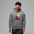 Jordan Jumpman Chimney Fleece Pullover - Jordan Carbon Heather/Black