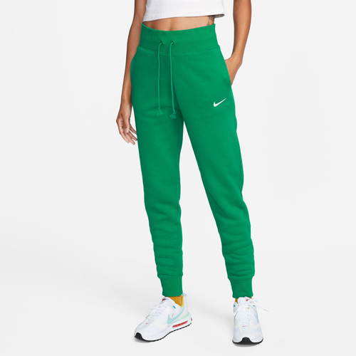 

Nike Womens Nike NSW Style Fleece High Rise Pants STD - Womens White/Green Size XS