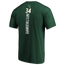 Fanatics Bucks Playmaker N&N T-Shirt - Men's Hunter Green