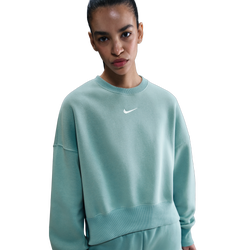 Women's - Nike NSW Style Fleece Crew OOS - Sail/Cannon