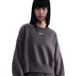 Women's - Nike NSW Style Fleece Crew OOS - Thunder Grey/Sail