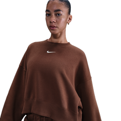 Women's - Nike NSW Style Fleece Crew OOS - Fauna Brown/Sail