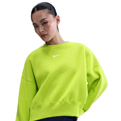 Women's - Nike NSW Style Fleece Crew OOS - Cyber/Sail