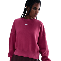 Women's - Nike NSW Style Fleece Crew OOS - Sail/Sweet Beet