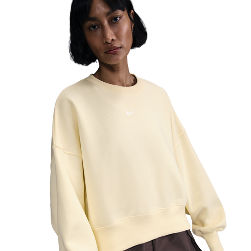 WOMENS - Nike NSW Style Fleece Crew OOS - Sail/Alabaster