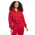 Nike Style Fleece Crop Quarter-Zip - Women's Sail/University Red