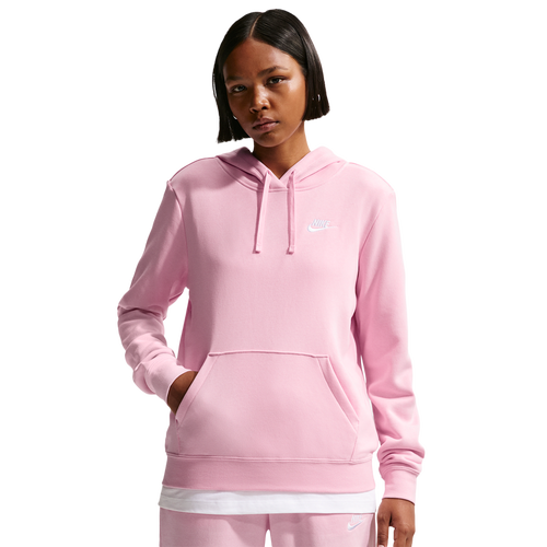Nike NSW Club Fleece PO Hoodie - Nike Pink Foam/White