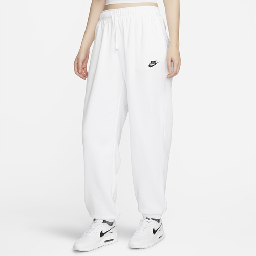 

Nike Womens Nike NSW Club Fleece MR Pants - Womens White/Black Size M
