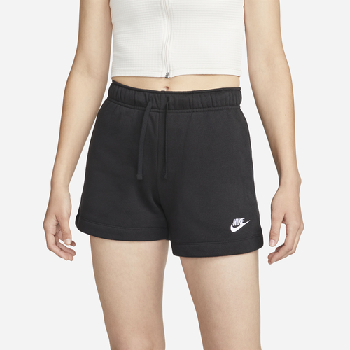 

Nike Womens Nike NSW Club Fleece MR Short - Womens Black/White Size L