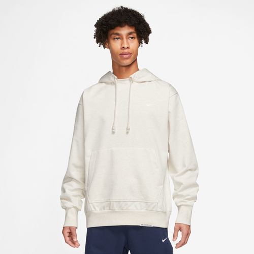 Nike Mens  Dri-fit Standard Issue Pullover Hoodie In Beige/white