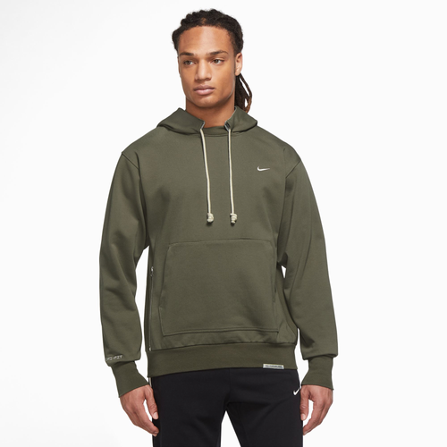 

Nike Mens Nike Dri-FIT Standard Issue Pullover Hoodie - Mens Medium Olive/Pale Ivory Size M