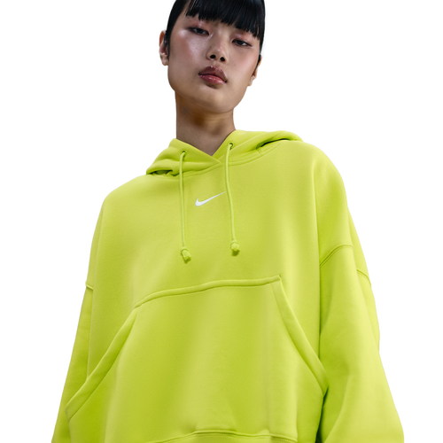 WOMENS - Nike PHNX Fleece OS Pullover Hoodie - Cyber/Sail