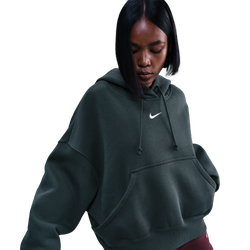 Women's - Nike PHNX Fleece OS Pullover Hoodie - Seaweed/Sail