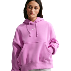 Women's - Nike PHNX Fleece OS Pullover Hoodie - Lt Magenta/Sail