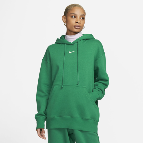 

Nike Womens Nike Phoenix Fleece OS Pullover Hoodie - Womens Malachite/Sail Size S