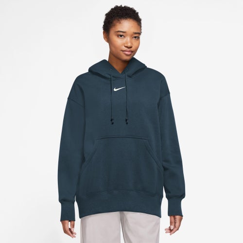 

Nike Womens Nike Phoenix Fleece Hoodie - Womens Armory Navy/White Size S